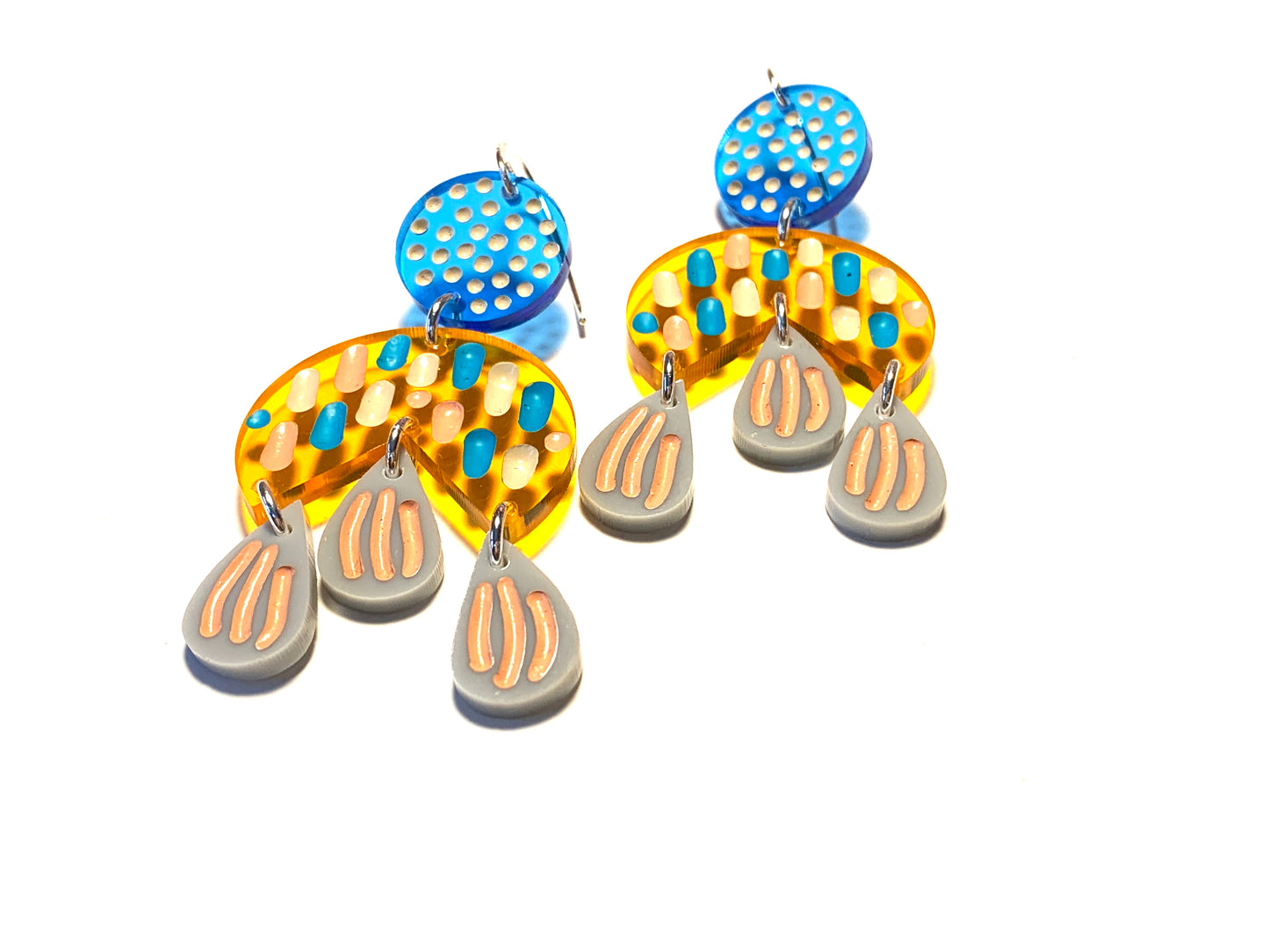 Hook Earrings Perspex GH01