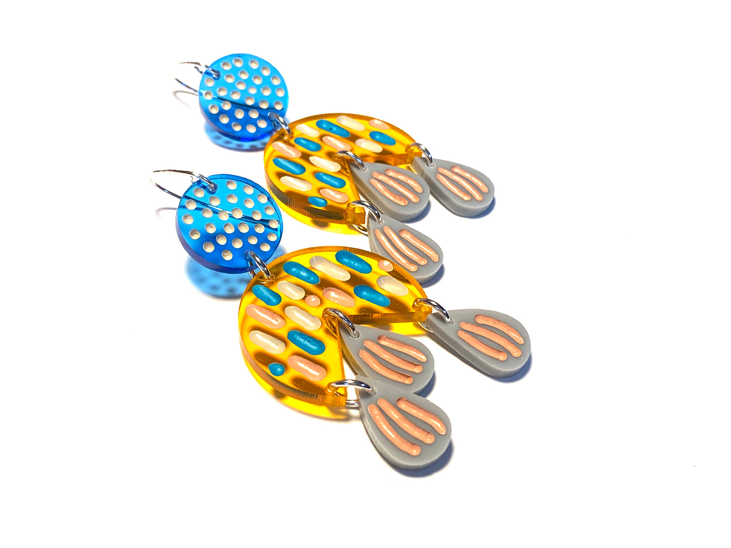 Hook Earrings Perspex GH01