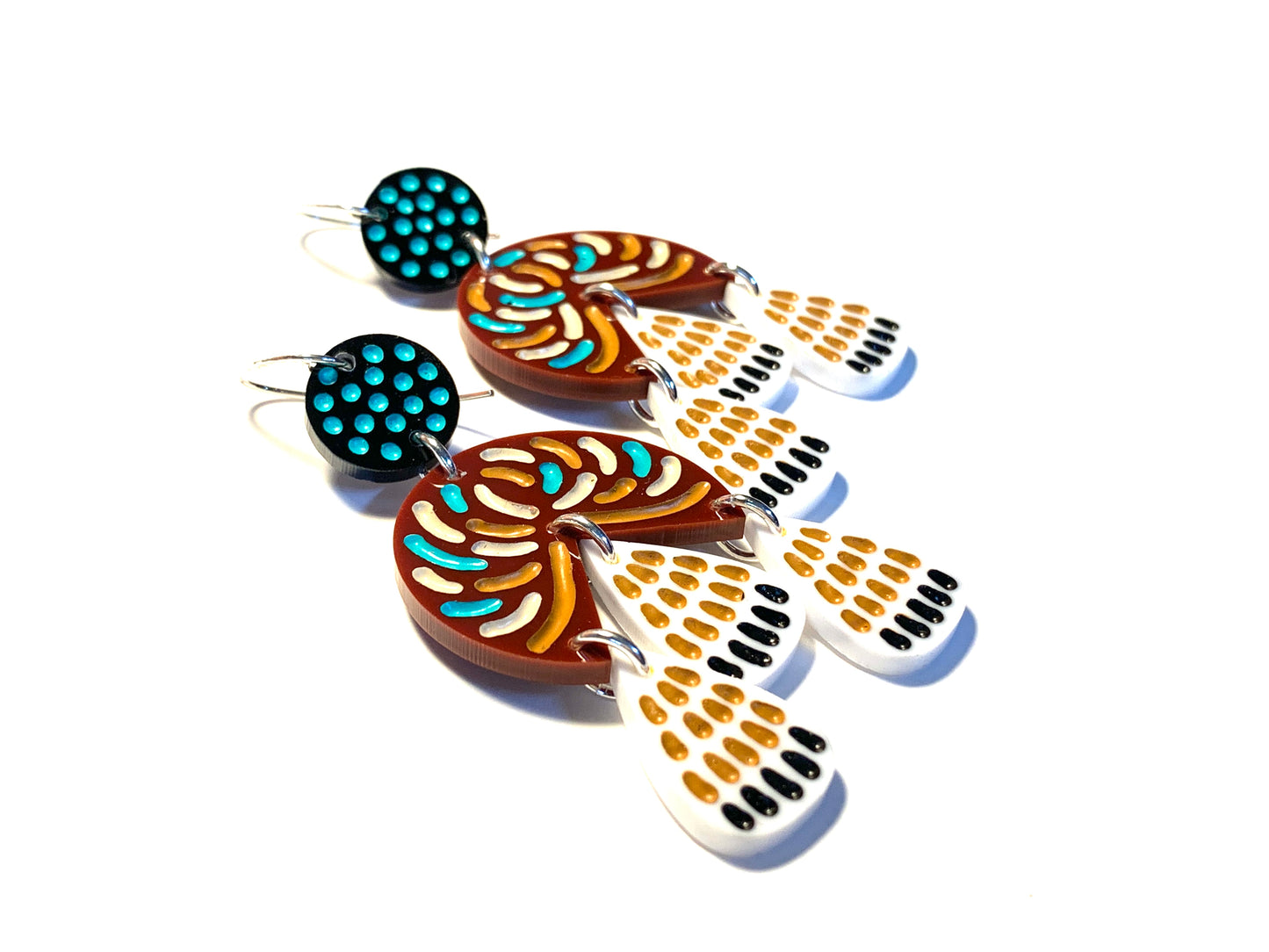 Hook Earrings Perspex GH02