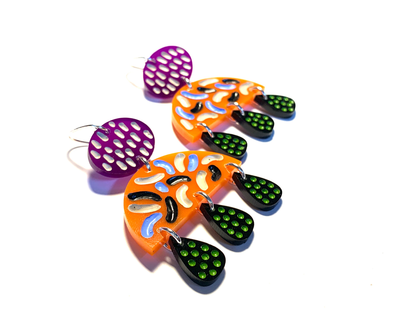 Hook Earrings Perspex GH06
