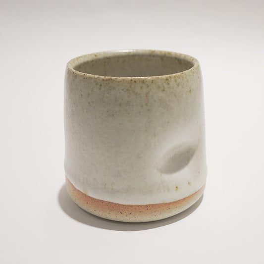 Ceramic Cup Dimple White