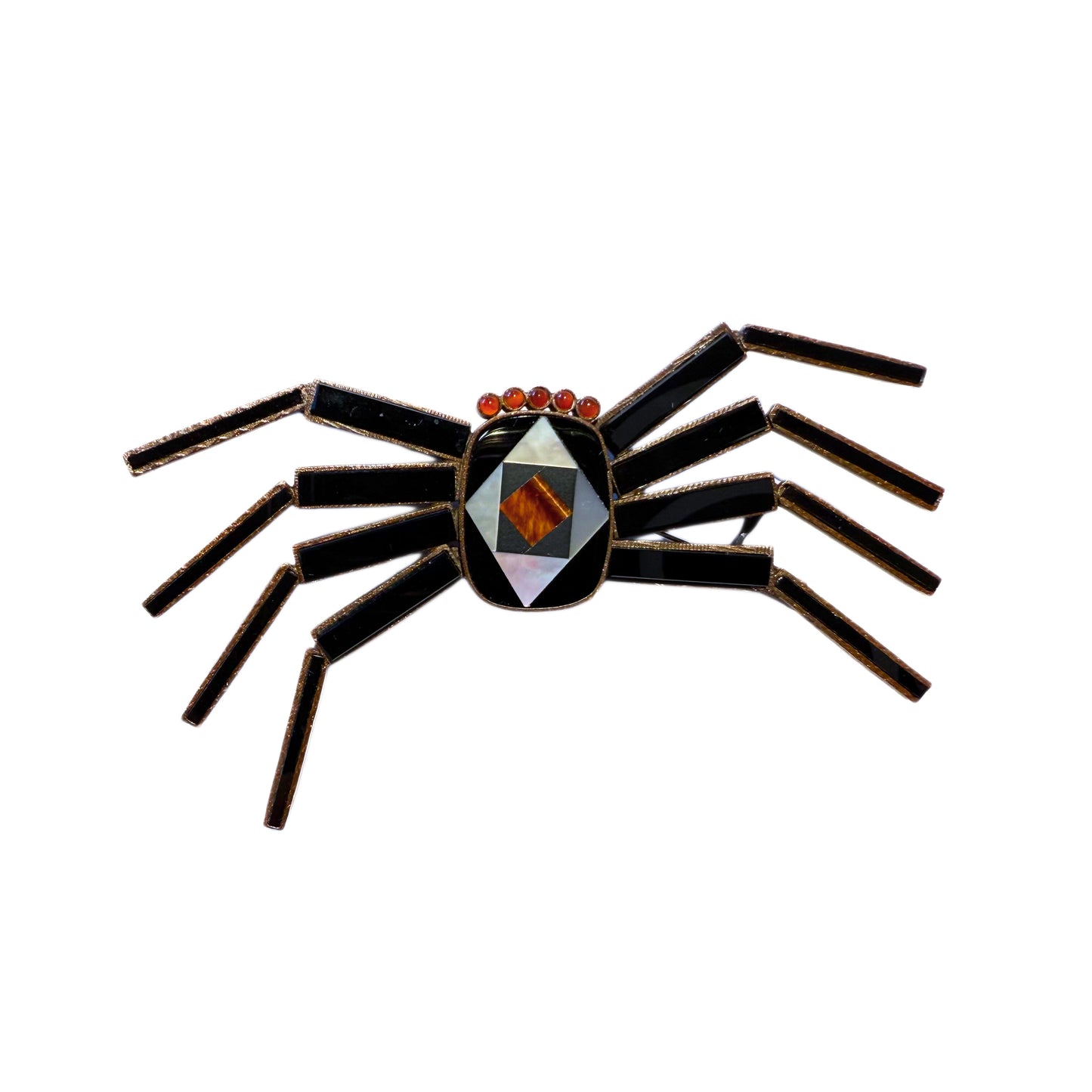 Black Spider Brooch