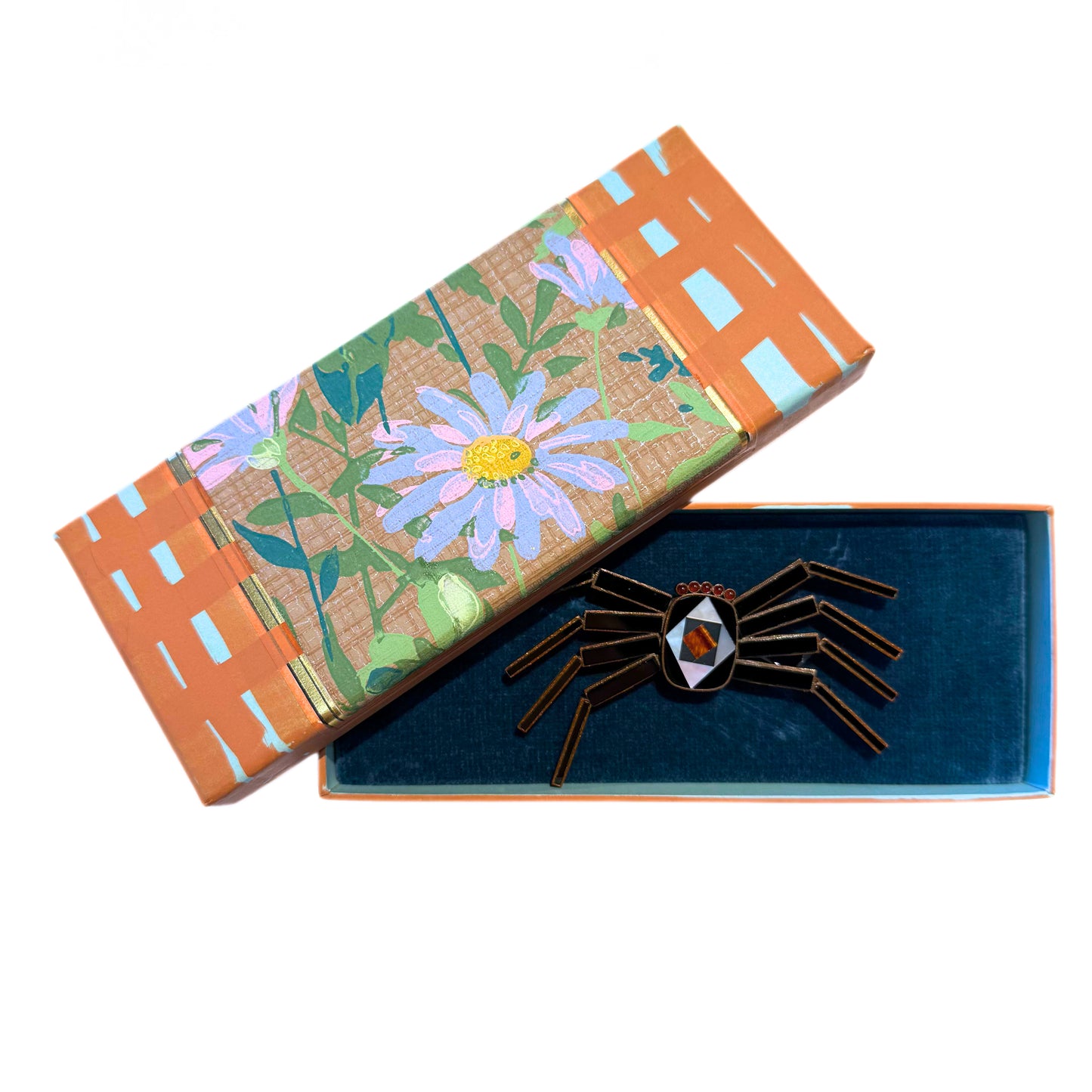 Black Spider Brooch