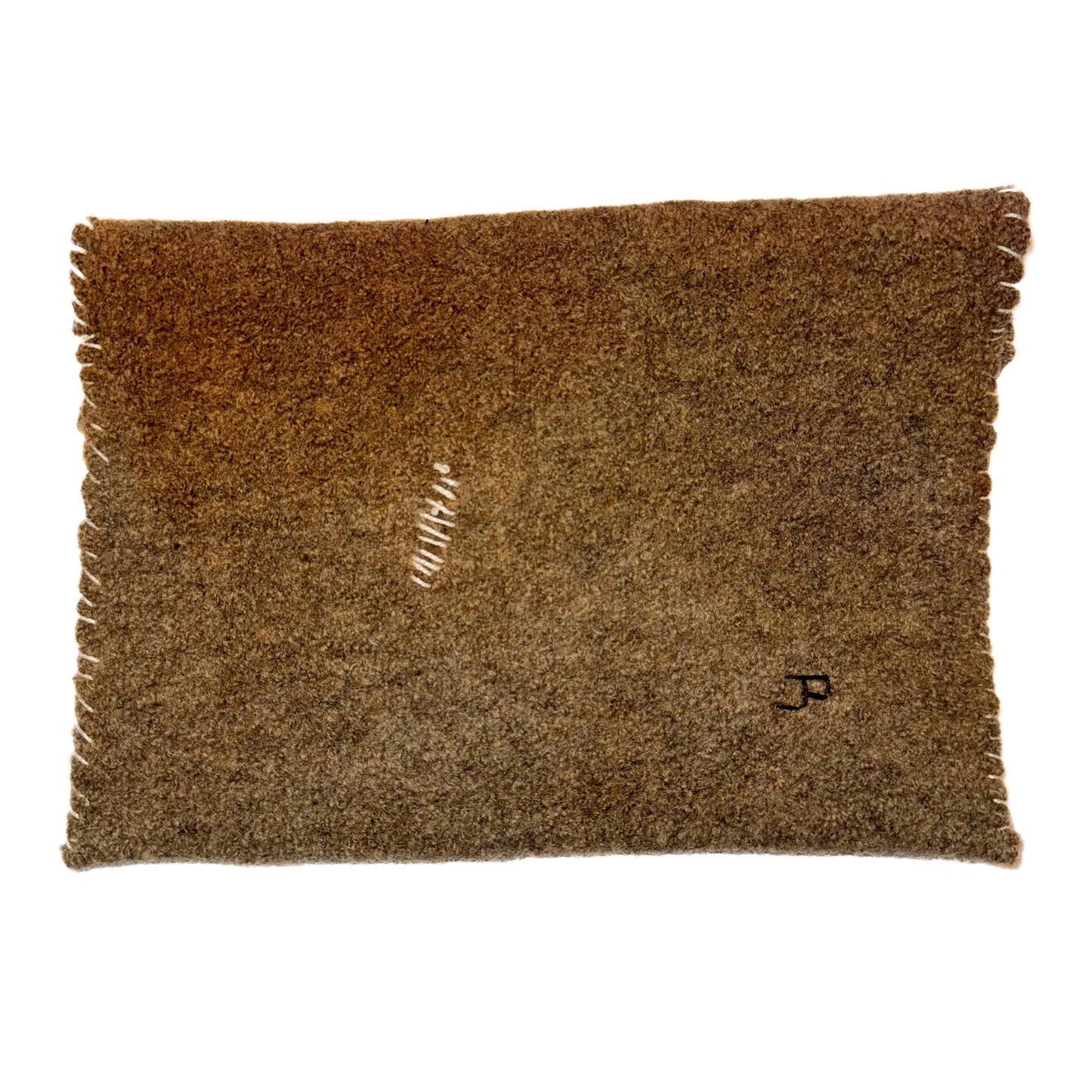 Wool Project Pouch Brown