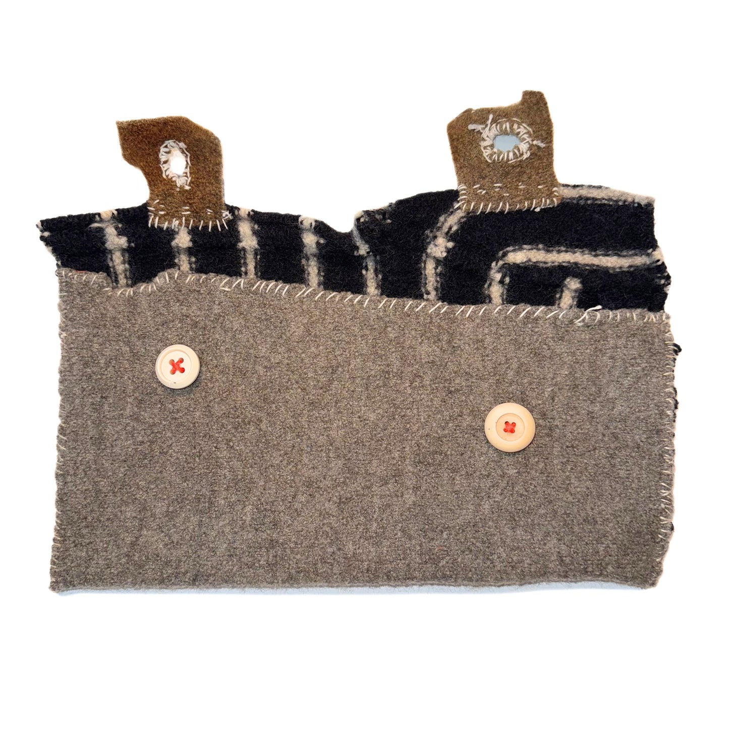 Wool Project Pouch Stripes