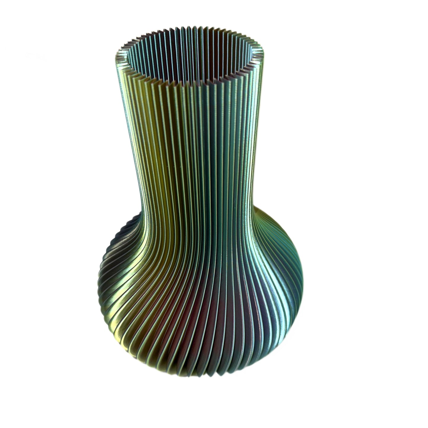 3D Printed Mini Tear Drop Vase Magic Champagne Trio