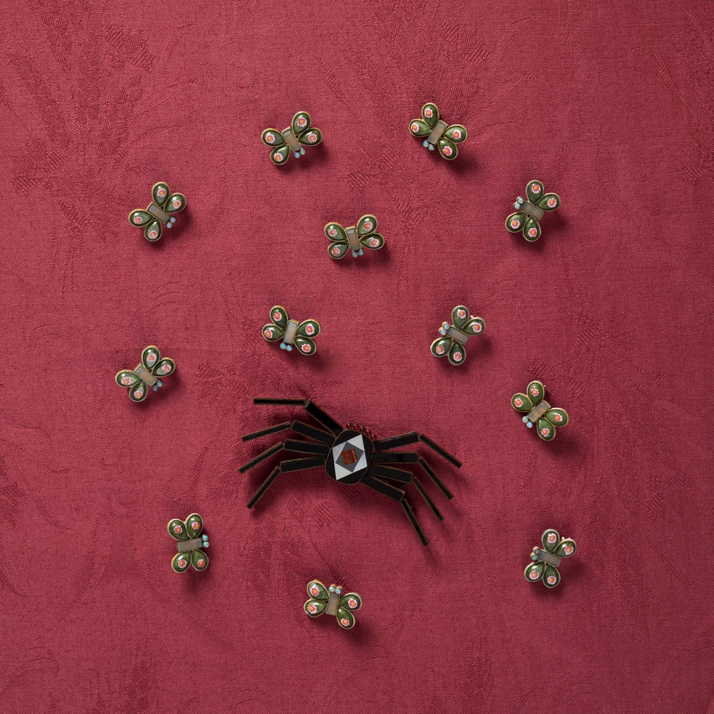 Black Spider Brooch