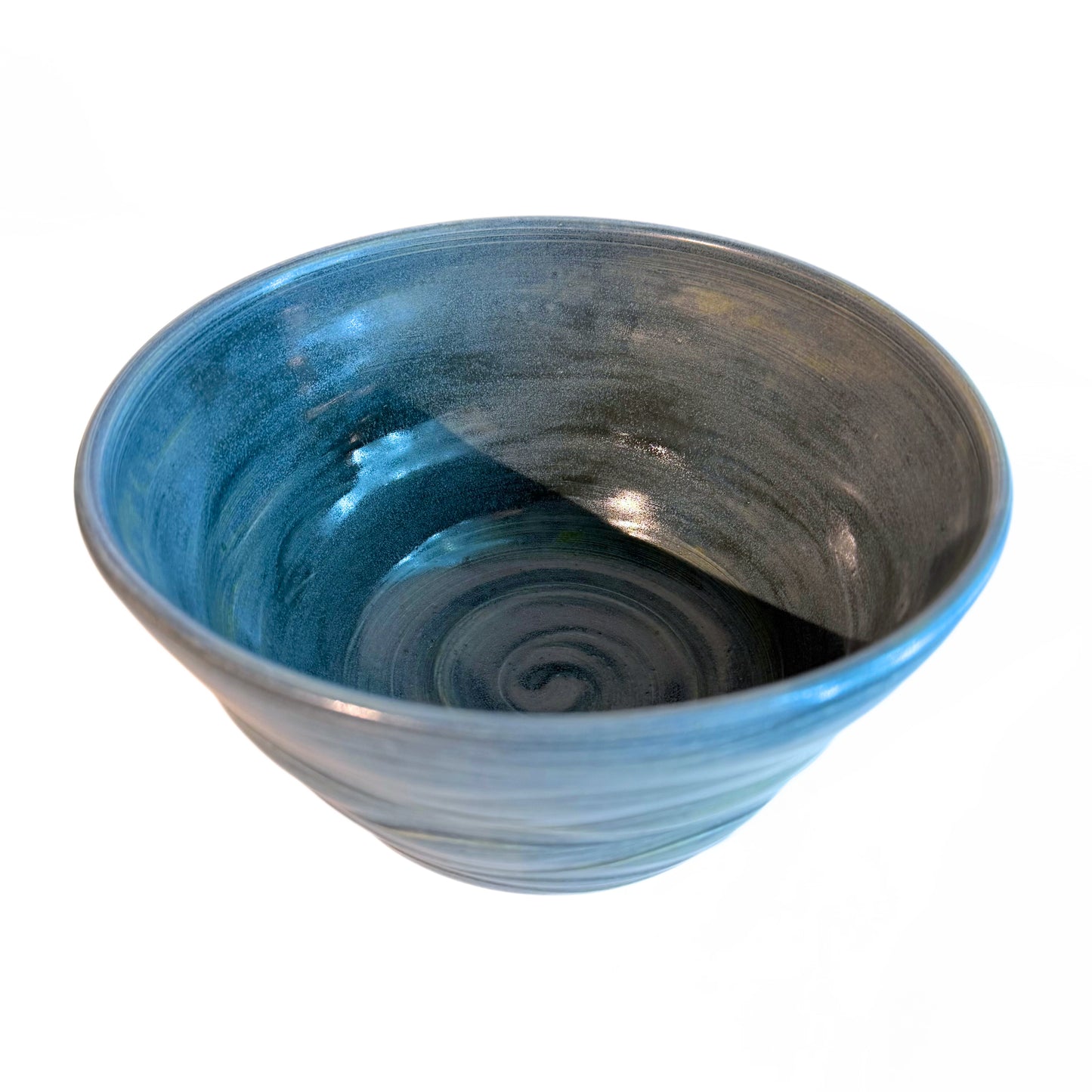 Ceramic Bowl Flow Teal Large