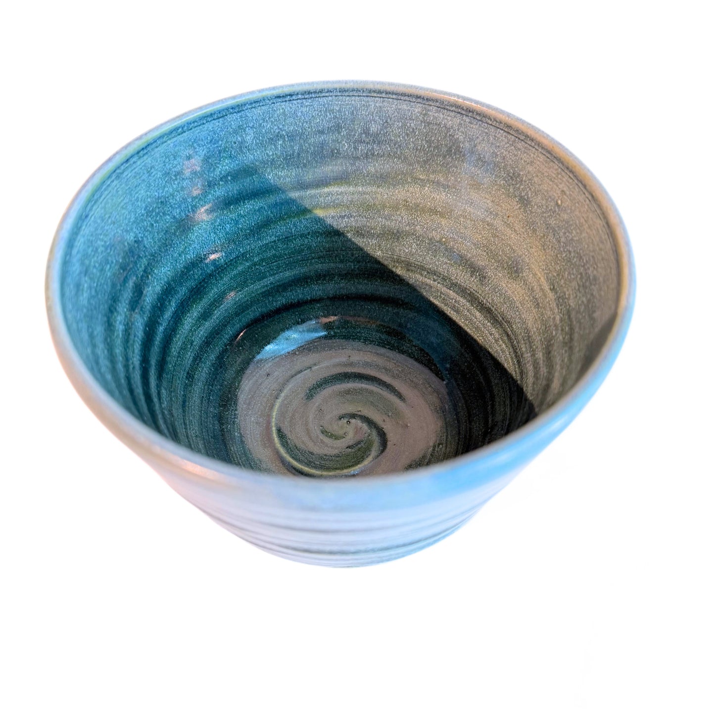 Ceramic Bowl Flow Teal Small