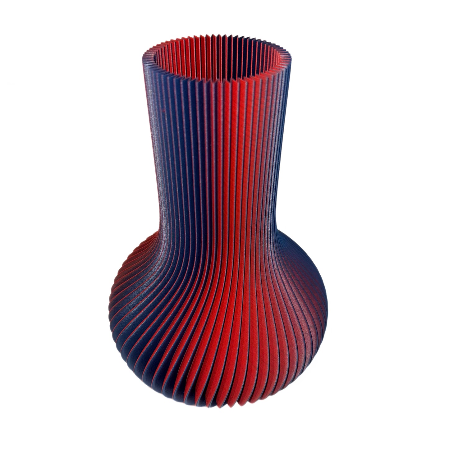 3D Printed Mini Tear Drop Vase Magic Terra Blue