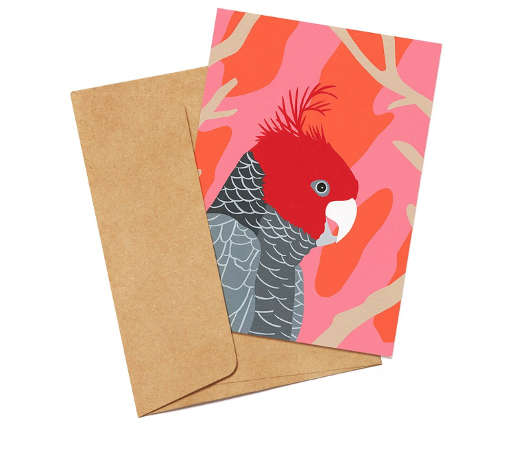 Greeting Card Gang Gang Cockatoos