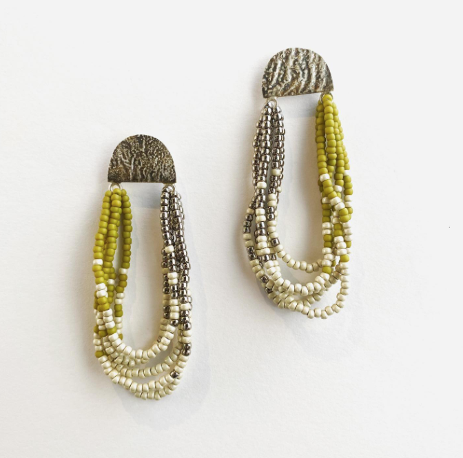 Earrings Swag Olive