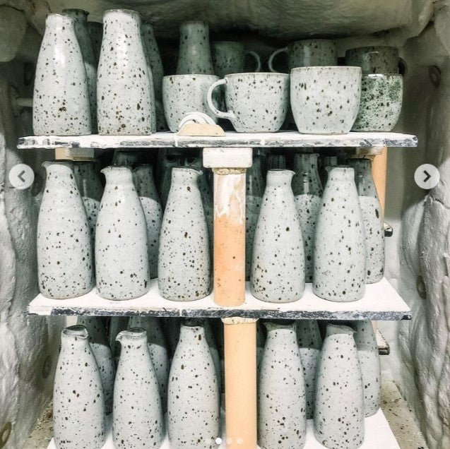 Ceramic Bottle Small Dawn Speckle