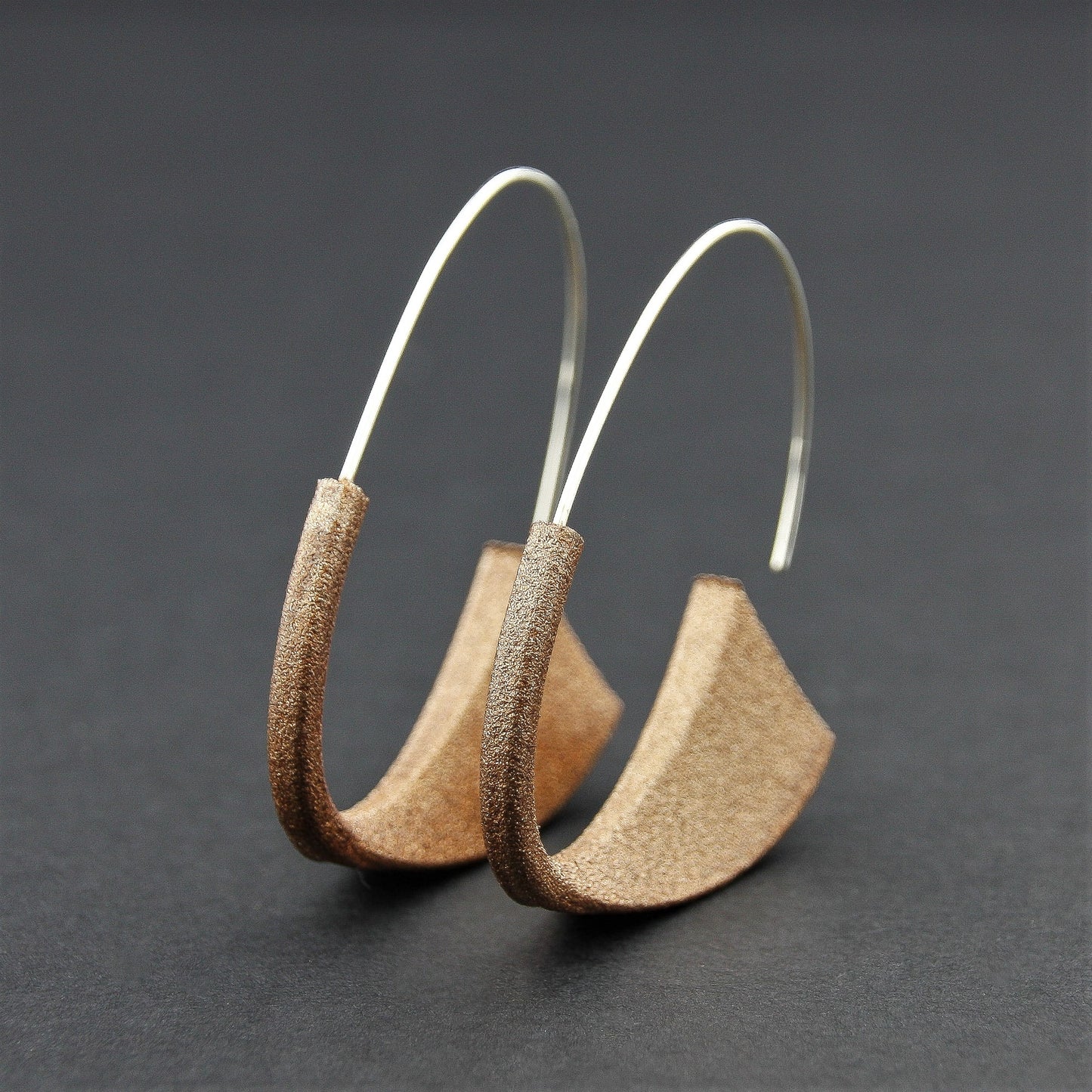 Hook Earrings Suki Acrylic Sterling Silver