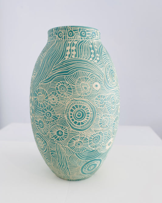 'Kapi Tjukula' Yaritji Heffernan (Aqua)