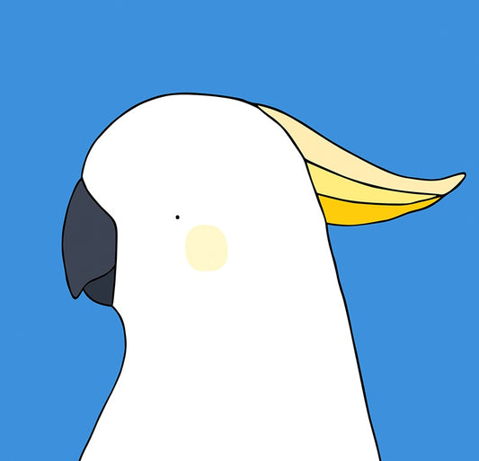 Unframed Print Sulphur Crested Cockatoo