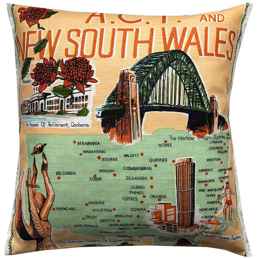 Cushion Cover Vintage ACT & NSW