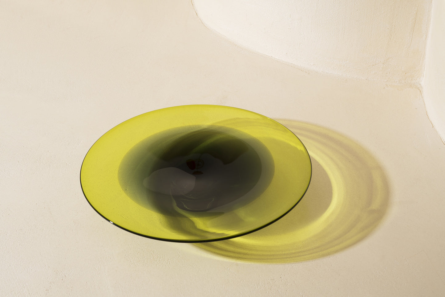 Glass Platter Continuum Lime & Grey