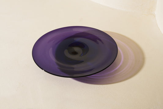 Glass Platter Continuum Purple & Cobalt