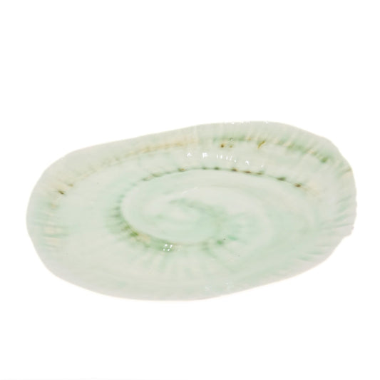 Glazed Porcelain Spiral Platter