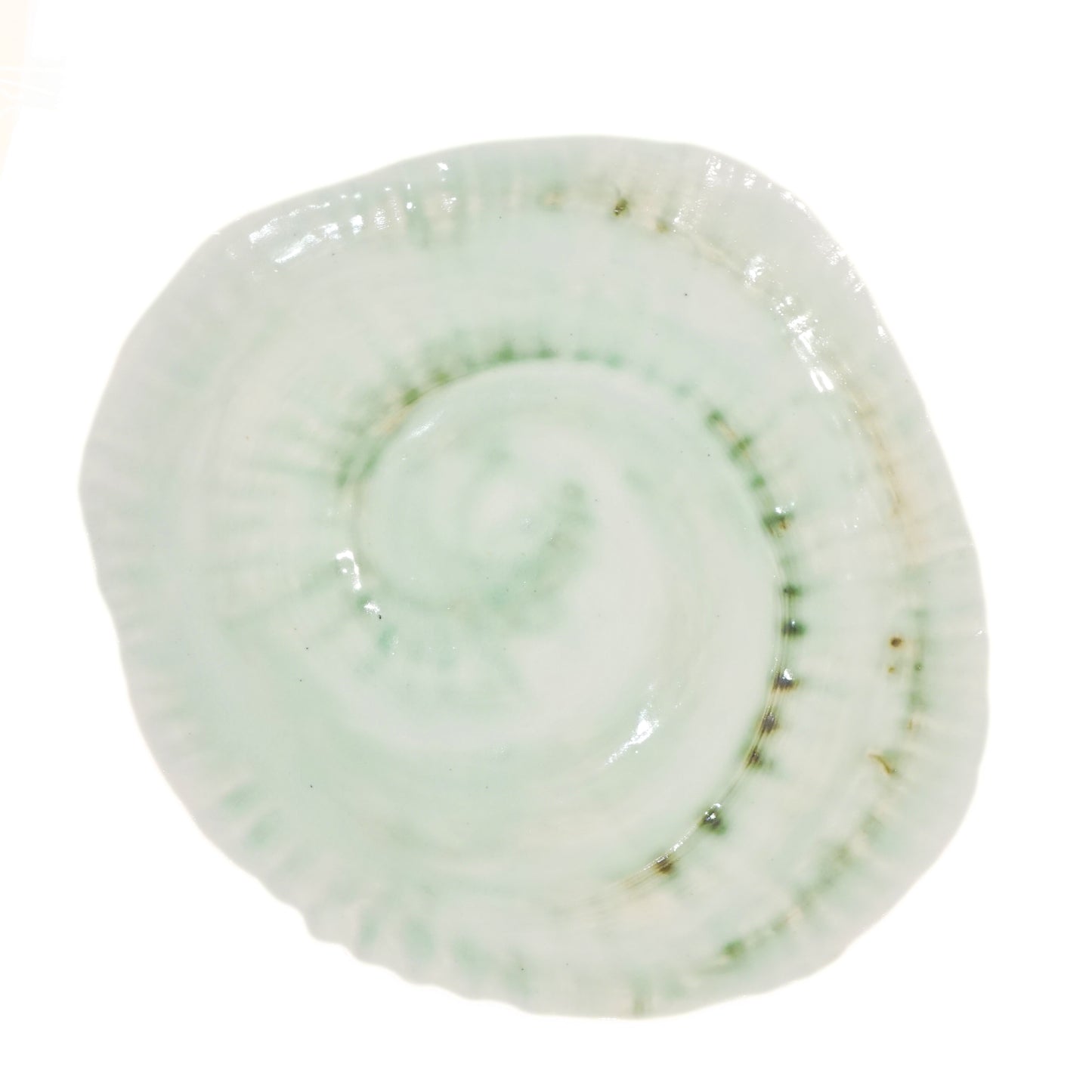 Glazed Porcelain Spiral Platter