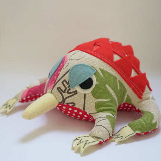 Handmade Doll Eddie Echidna Red