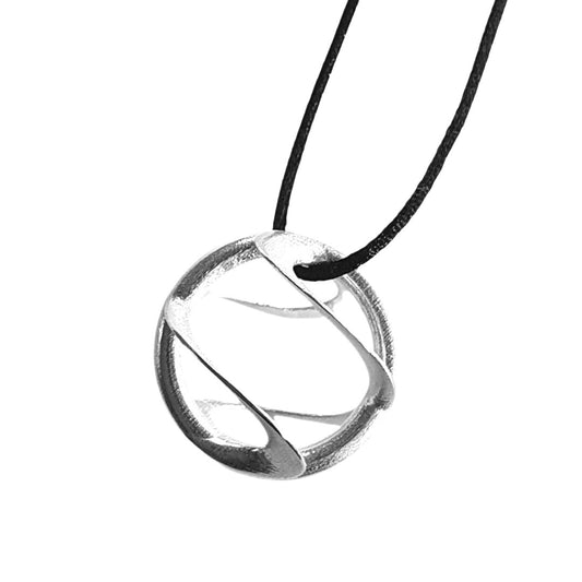 Necklace Silver Pendant Orbit