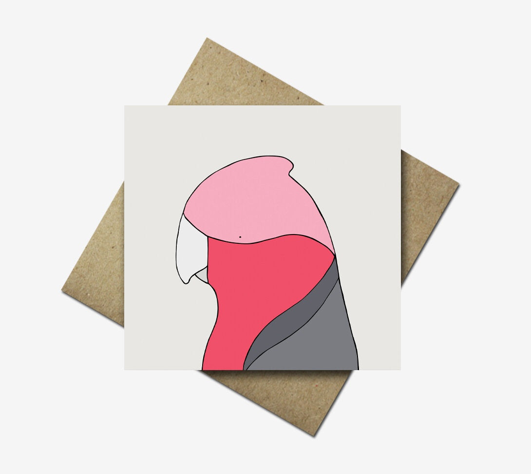 Greeting Card Australian Birds Galah