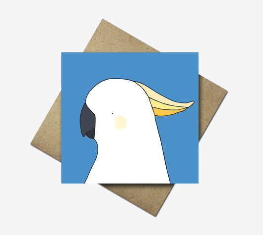 Greeting Card Australian Birds Cockatoo