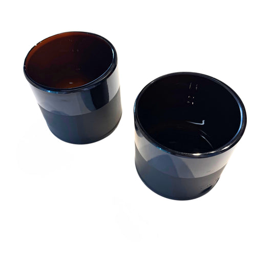 Glass Tumbler Hendricks Black Set