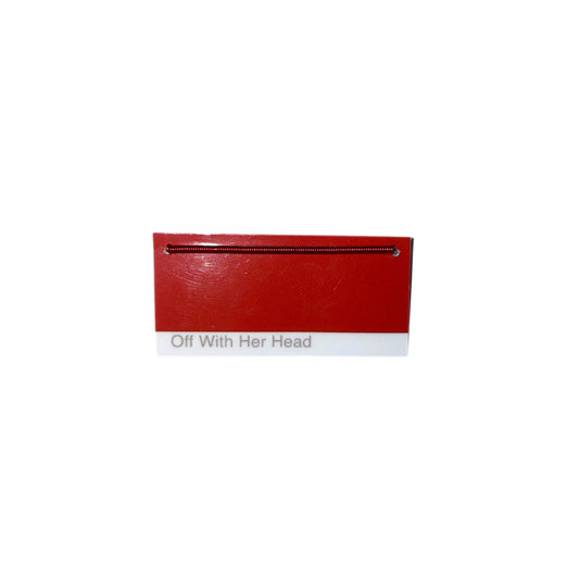 Paint Card Brooch Off With Her Head