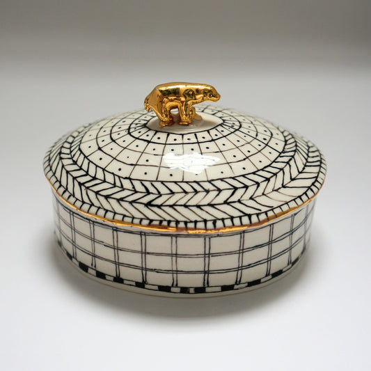 Ceramic Jewellery Container with Lid