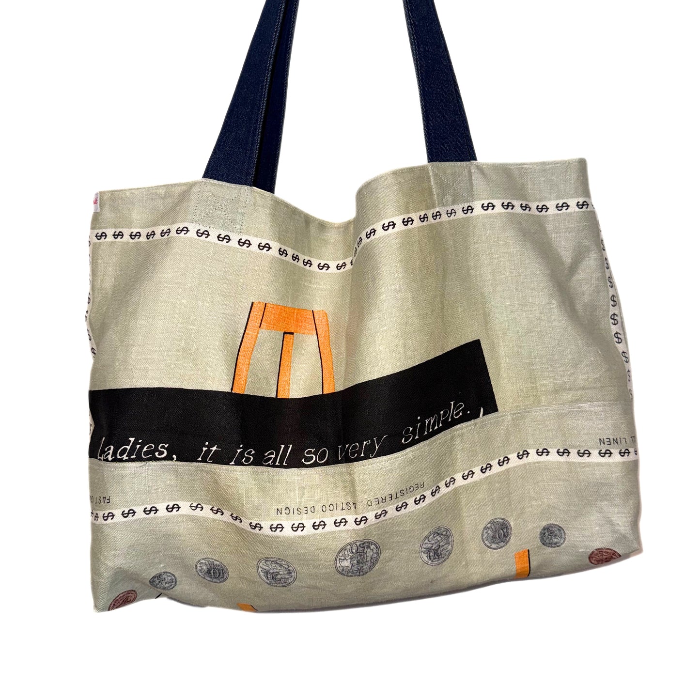 Tote Bag Vintage Decimal Currency