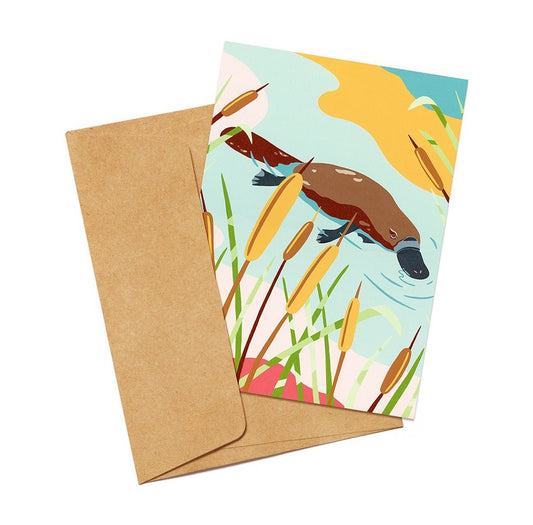 Platypus Greeting Card