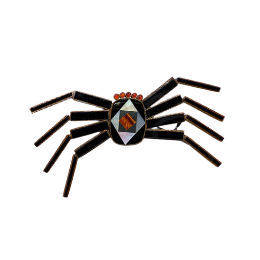Black Spider Brooch