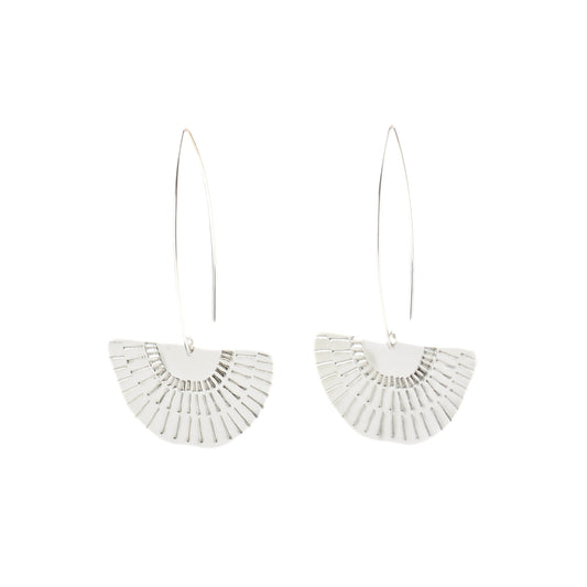 Hook Earrings Between The Lines Sterling Silver