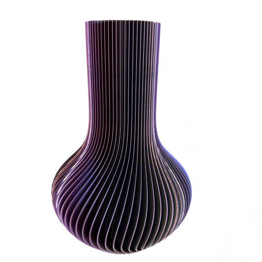 3D Printed Large Tear Drop Vase Magic Galaxy