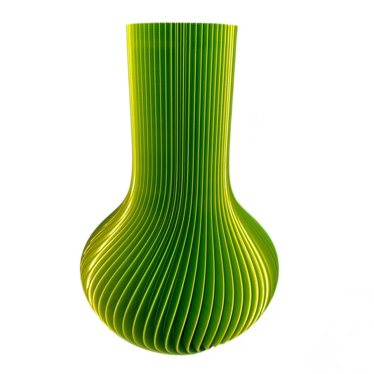 3D Printed Large Tear Drop Vase Magic Lime