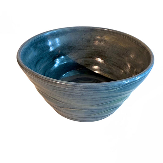 Ceramic Bowl Flow Teal Large