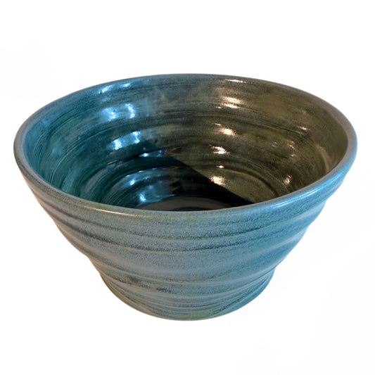 Ceramic Bowl Flow Teal Medium