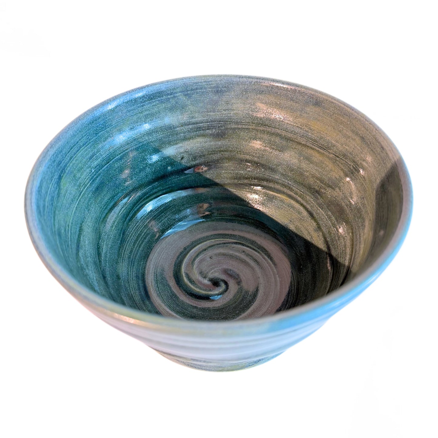 Ceramic Bowl Flow Teal Medium