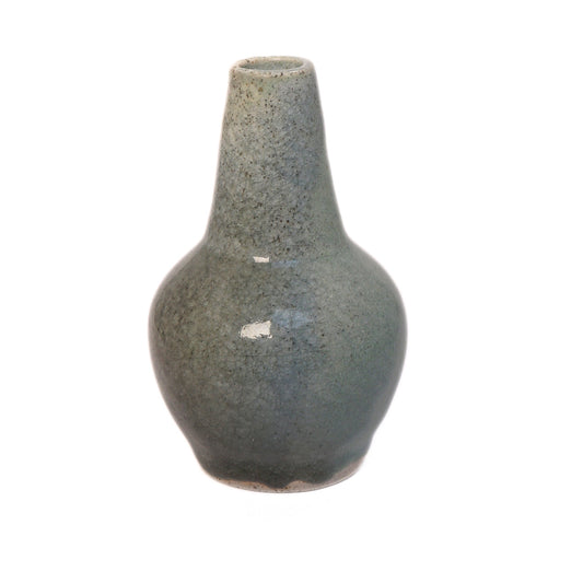 Ceramic Vase Tapered Slate Blue