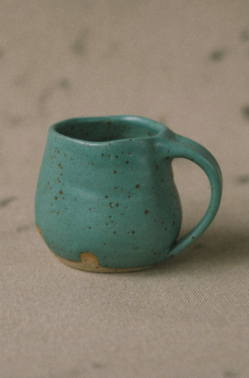 Ceramic Mug Bellied Teal