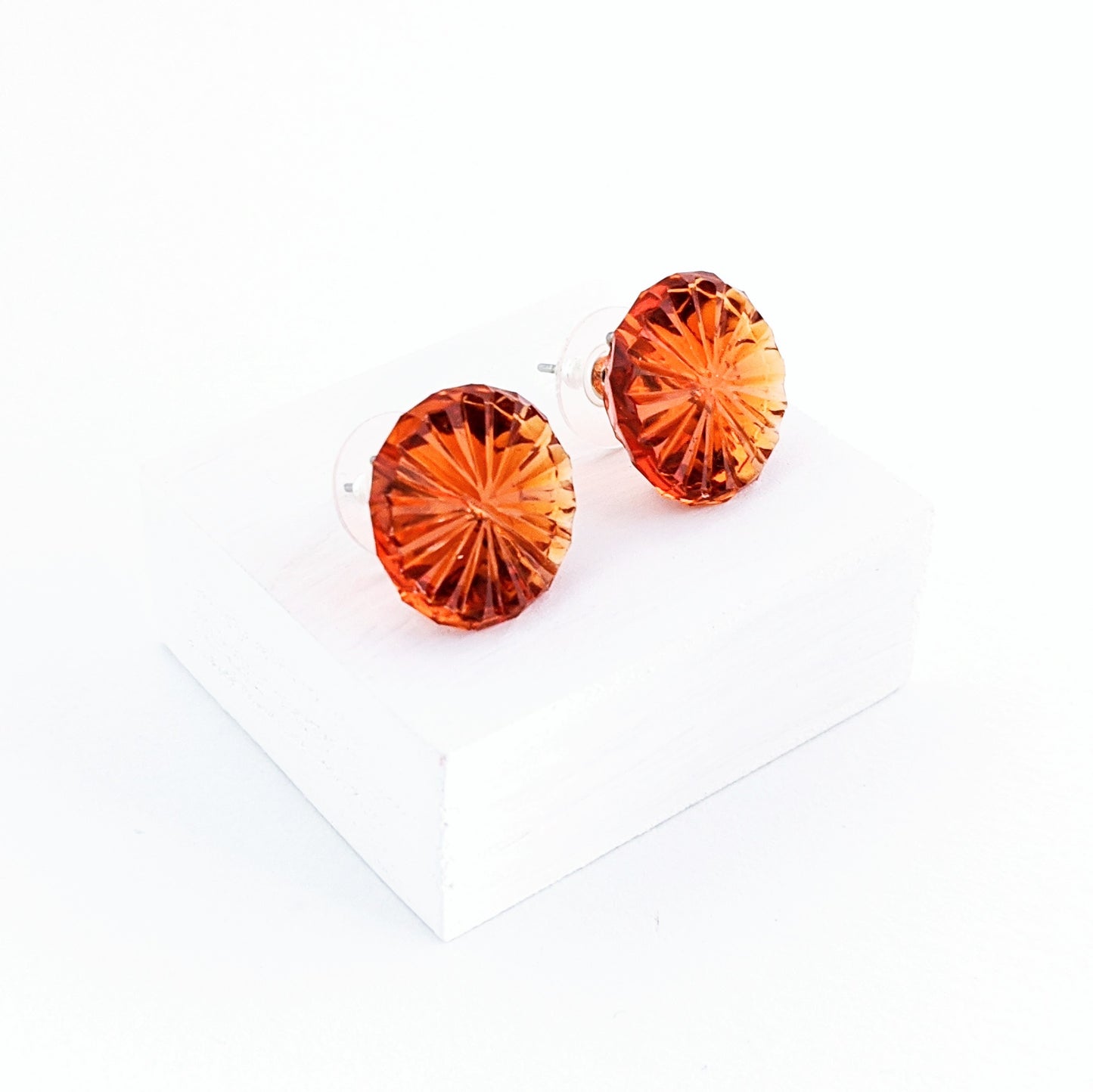 Stud Earrings PVC Stellar Medium Amber