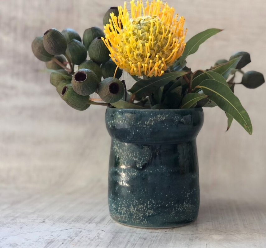 Teal Green Vase