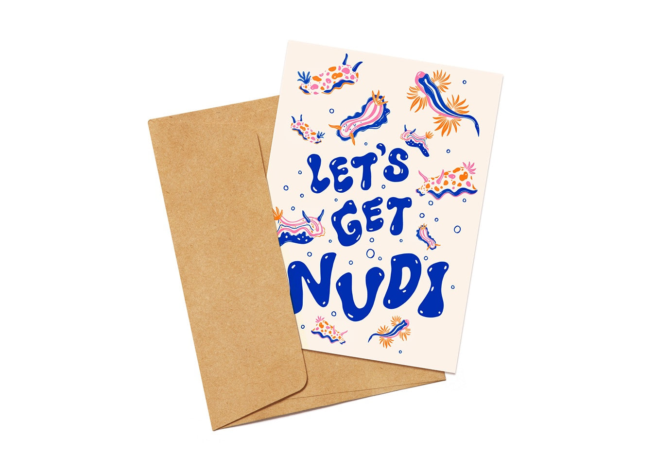 Greeting Card Let's Get Nudi