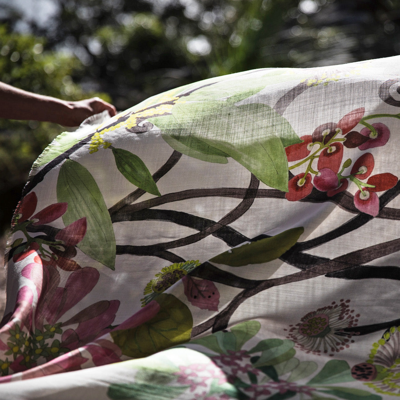 Scarf Wool Silk Treasures Wildflowers