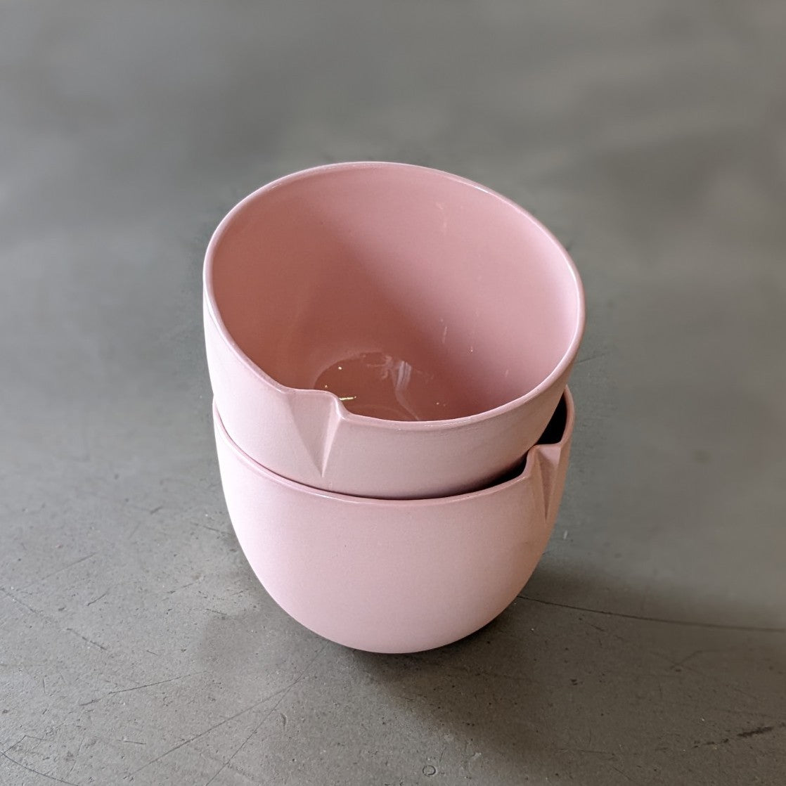 Ceramic Bowl Fold Blush Pink Small