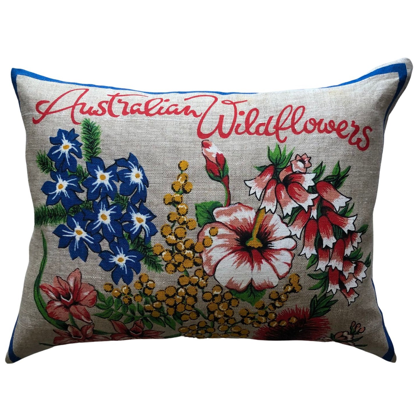 Cushion Cover Vintage Australian Wildflowers 2