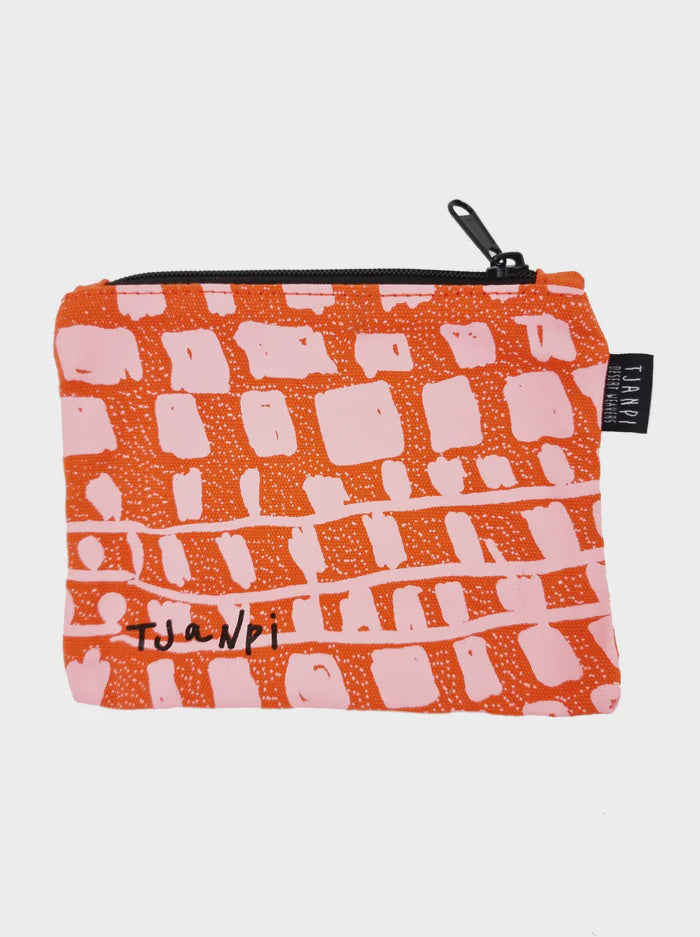 Zip Pouch by Margaret Smith in Flame Red
